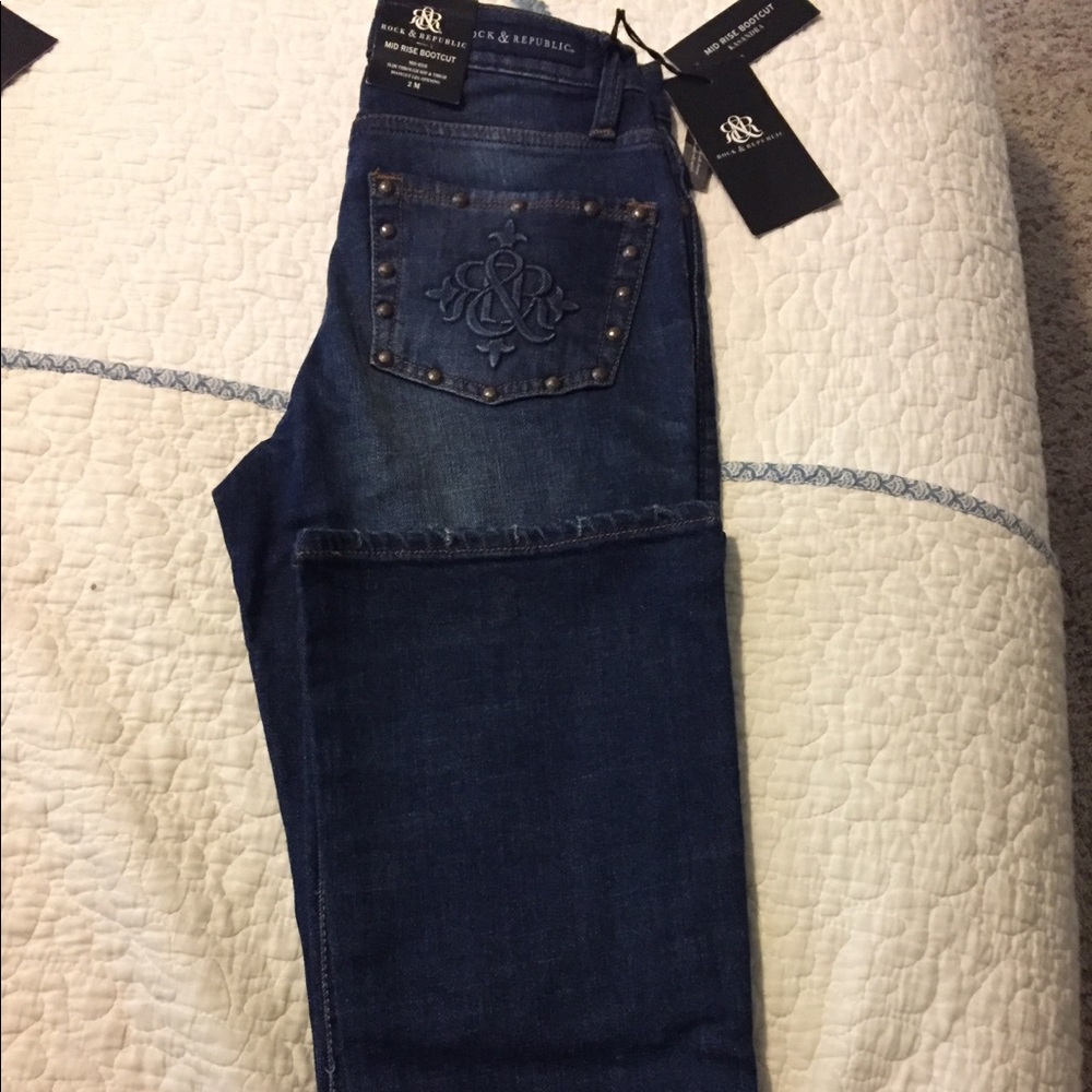 Rock&Republic bootcut Ripped Jeans